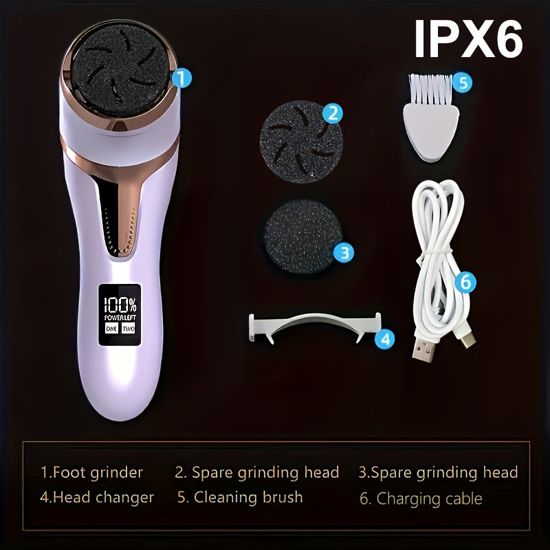 MIGUAN Electric Feet Callus Removers Rechargeable Portable Electronic Foot File Pedicure Tools - Professional Pedi Feet Care for Dead, Hard Cracked Dry Skin, Pedicure Tools, Usb Rechargeable, Durable Construction