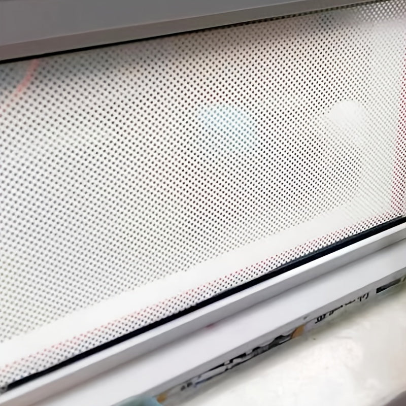 1 roll Stained Glass Window Privacy Film - Non-Adhesive, UV Sun Blocking, One-Way Perforated, Black Vinyl Stickers for Bathroom Door Coverings and Printable Engraved Designs