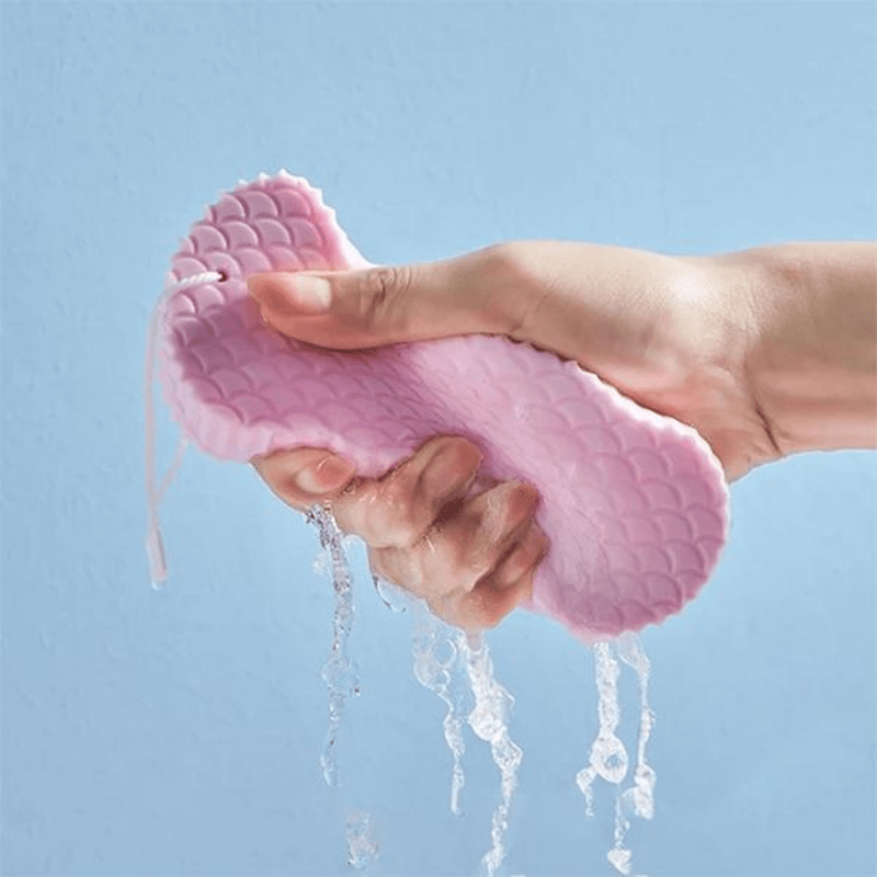 Deluxe Magic Body Sponge - Gentle Exfoliating Massager for Smooth Skin, Dead Skin Remover, Shower Brush, and Body Scrubber - Alcohol-Free, Effective Bathroom Accessories for Soft and Radiant Skin