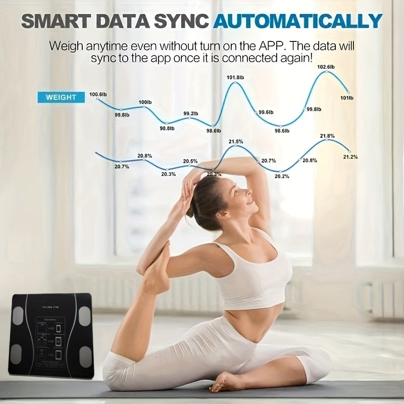 Home Version of Intelligent Electronic Scales, Weighing Scale, Body Fat Scales, Fat Scales, Bathroom Scales, Home Small Weighing Scale, Bathroom Scale, Sleek Design, Durable Construction, Scale, Healthconscious Users, Health