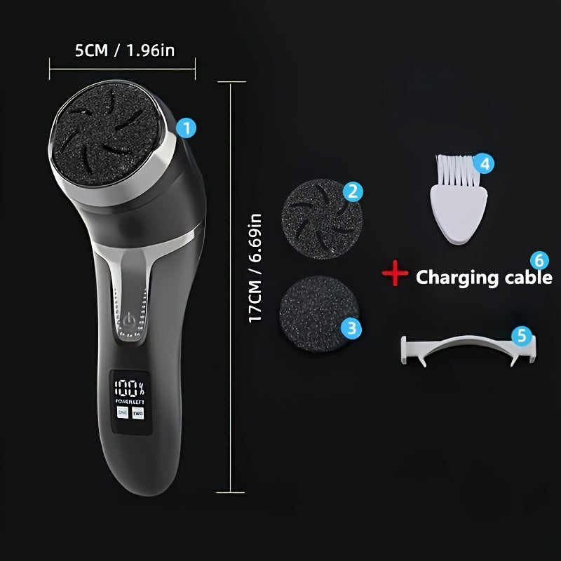 MIGUAN Electric Feet Callus Removers Rechargeable Portable Electronic Foot File Pedicure Tools - Professional Pedi Feet Care for Dead, Hard Cracked Dry Skin, Pedicure Tools, Usb Rechargeable, Durable Construction