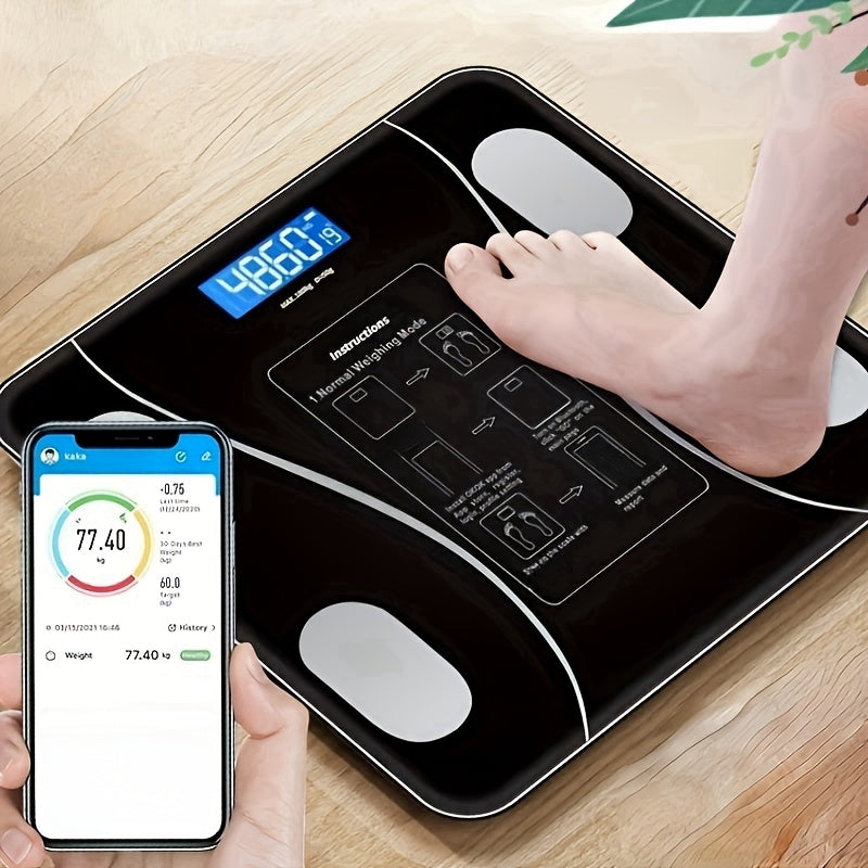 Home Version of Intelligent Electronic Scales, Weighing Scale, Body Fat Scales, Fat Scales, Bathroom Scales, Home Small Weighing Scale, Bathroom Scale, Sleek Design, Durable Construction, Scale, Healthconscious Users, Health