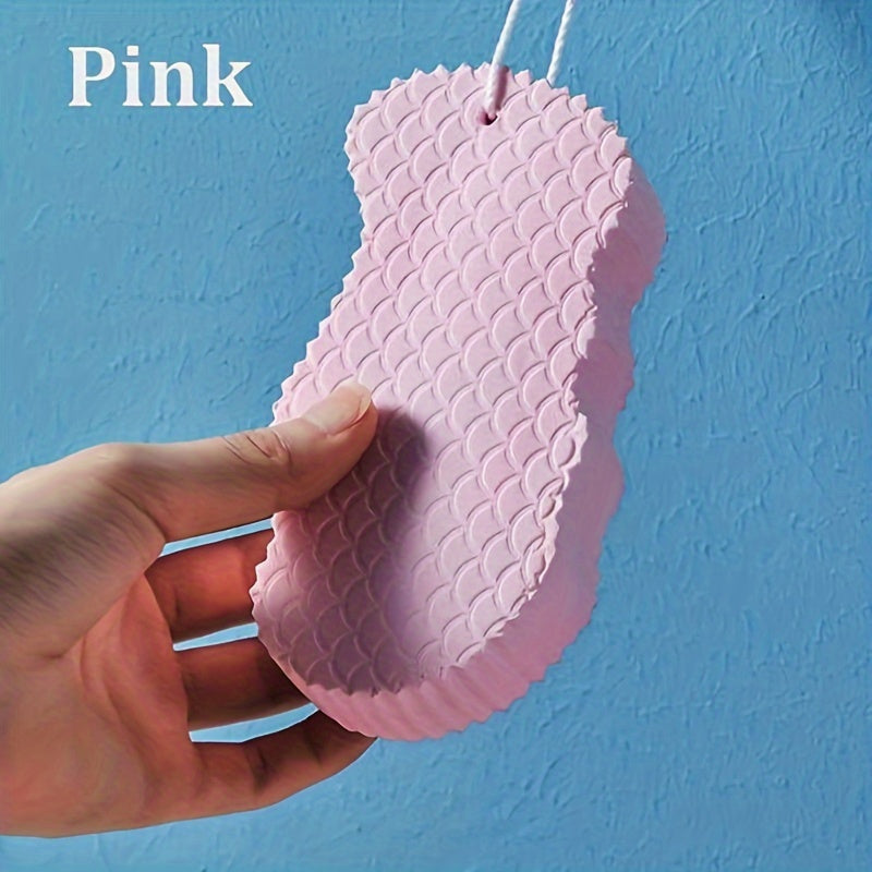 Deluxe Magic Body Sponge - Gentle Exfoliating Massager for Smooth Skin, Dead Skin Remover, Shower Brush, and Body Scrubber - Alcohol-Free, Effective Bathroom Accessories for Soft and Radiant Skin