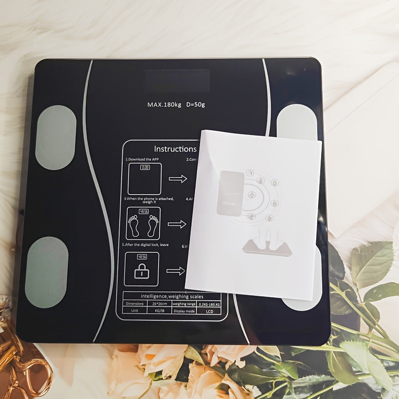 Home Version of Intelligent Electronic Scales, Weighing Scale, Body Fat Scales, Fat Scales, Bathroom Scales, Home Small Weighing Scale, Bathroom Scale, Sleek Design, Durable Construction, Scale, Healthconscious Users, Health