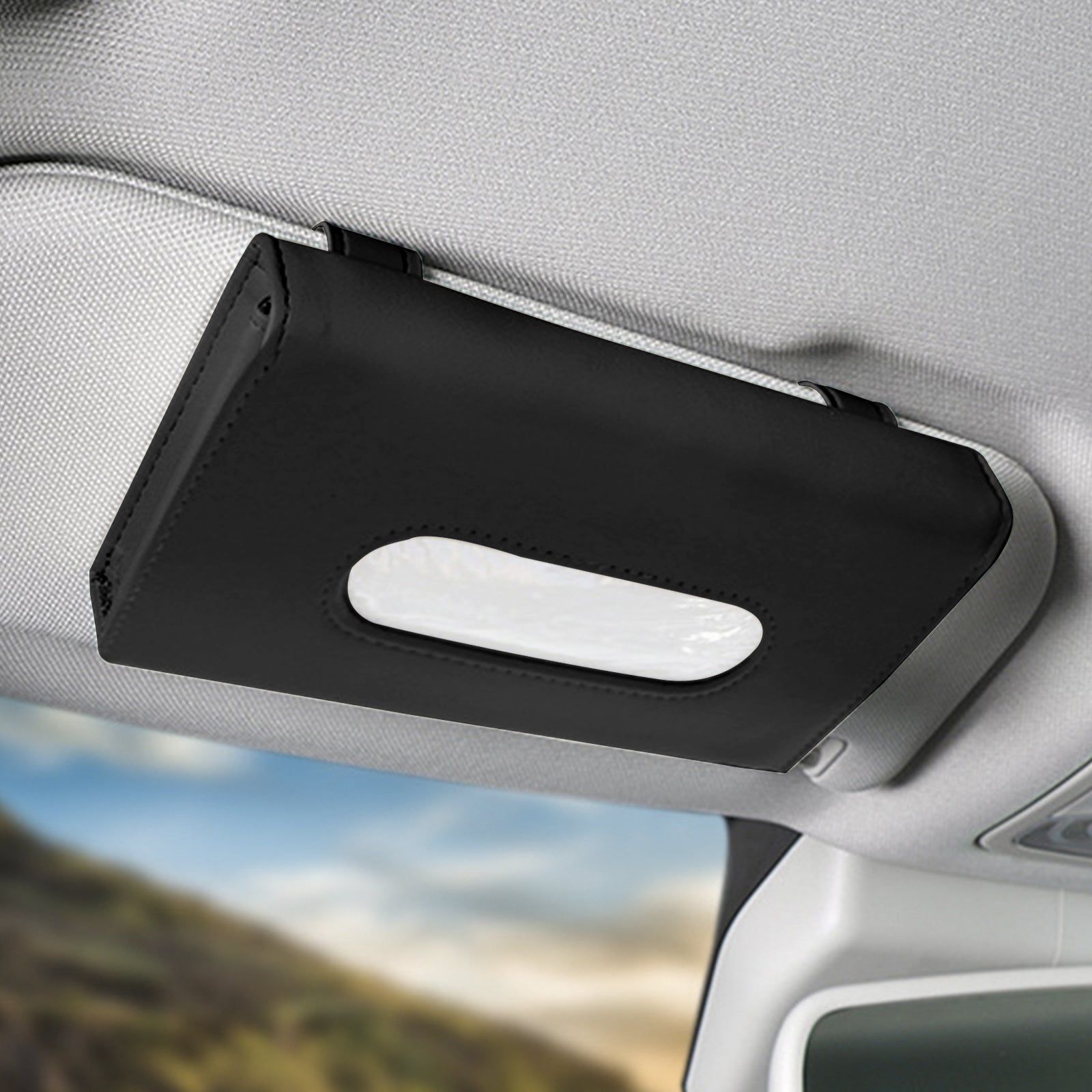 Automobile Sunshade Paper Towel Box Car - Mounted Fashion Pull-out Carton