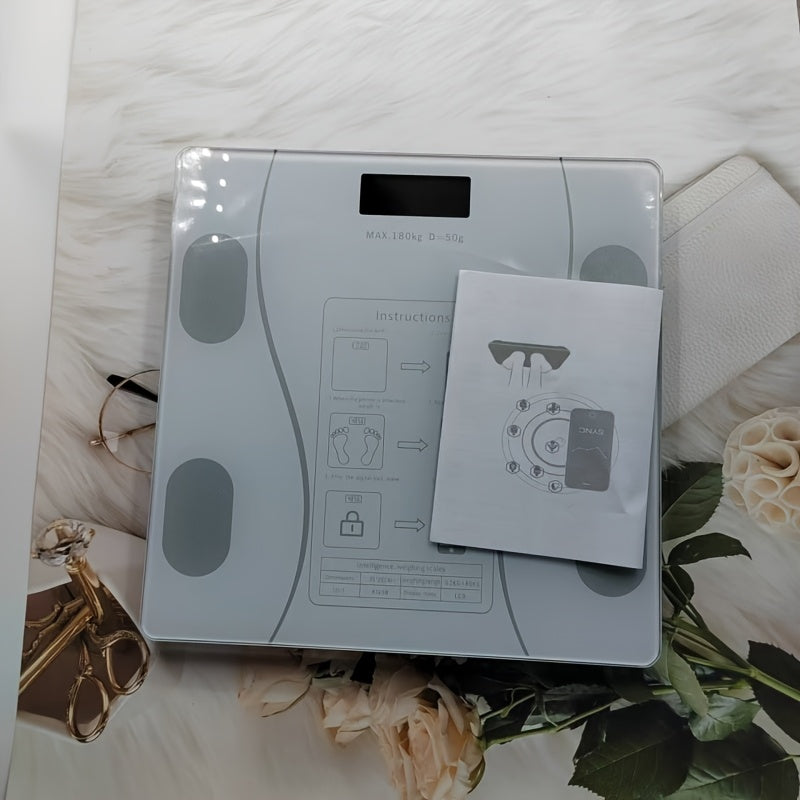 Home Version of Intelligent Electronic Scales, Weighing Scale, Body Fat Scales, Fat Scales, Bathroom Scales, Home Small Weighing Scale, Bathroom Scale, Sleek Design, Durable Construction, Scale, Healthconscious Users, Health
