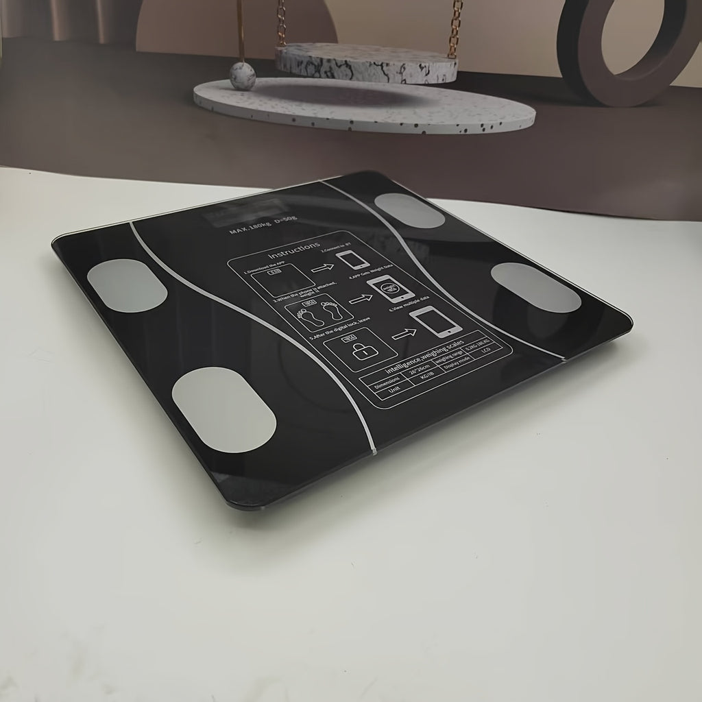 Home Version of Intelligent Electronic Scales, Weighing Scale, Body Fat Scales, Fat Scales, Bathroom Scales, Home Small Weighing Scale, Bathroom Scale, Sleek Design, Durable Construction, Scale, Healthconscious Users, Health
