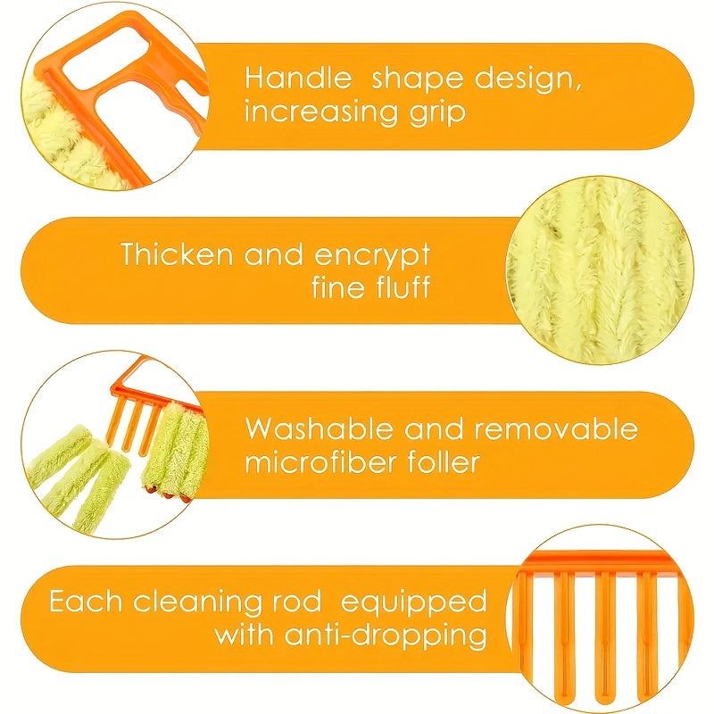 Multi-Functional Cleaning Brush for Blinds, a Household Tool for Cleaning Curtains, an Amazing Gadget for Removing Dust from Air Conditioners And Fans, And a Brush for Cleaning Gaps
