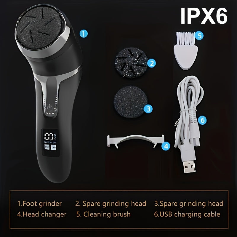 MIGUAN Electric Feet Callus Removers Rechargeable Portable Electronic Foot File Pedicure Tools - Professional Pedi Feet Care for Dead, Hard Cracked Dry Skin, Pedicure Tools, Usb Rechargeable, Durable Construction