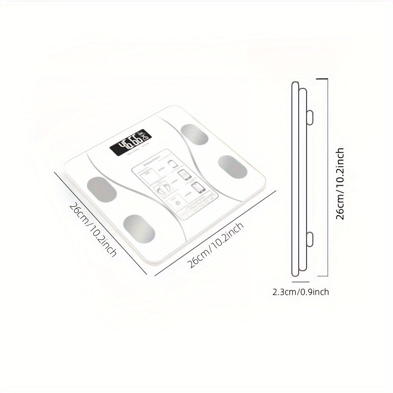 Home Version of Intelligent Electronic Scales, Weighing Scale, Body Fat Scales, Fat Scales, Bathroom Scales, Home Small Weighing Scale, Bathroom Scale, Sleek Design, Durable Construction, Scale, Healthconscious Users, Health