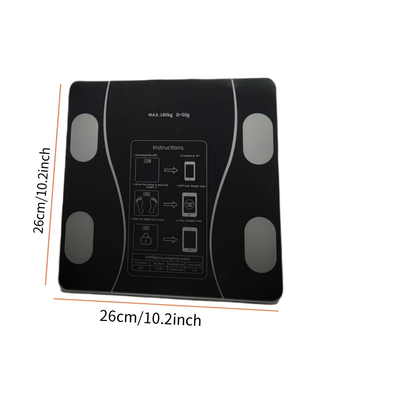 Home Version of Intelligent Electronic Scales, Weighing Scale, Body Fat Scales, Fat Scales, Bathroom Scales, Home Small Weighing Scale, Bathroom Scale, Sleek Design, Durable Construction, Scale, Healthconscious Users, Health